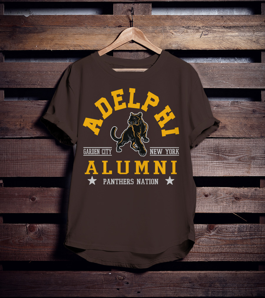 Adelphi Alumni Garden City New York Panthers Nation T-Shirt