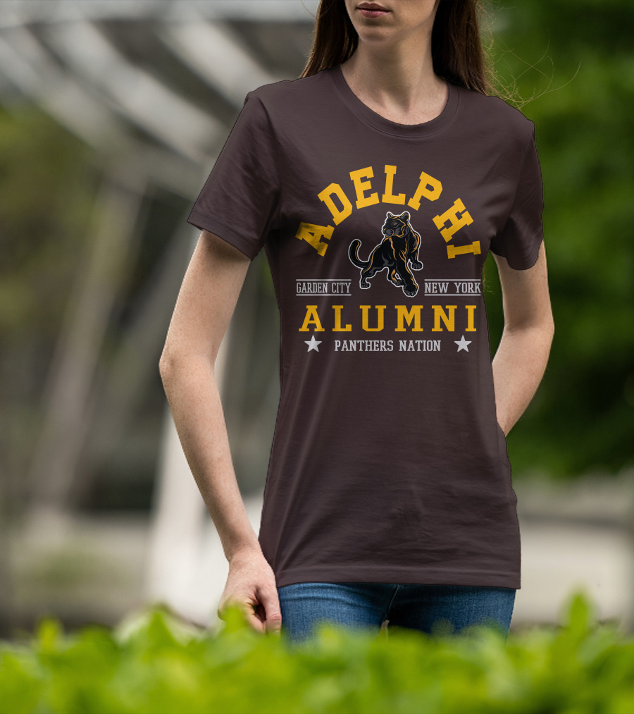 Adelphi Alumni Garden City New York Panthers Nation T-Shirt
