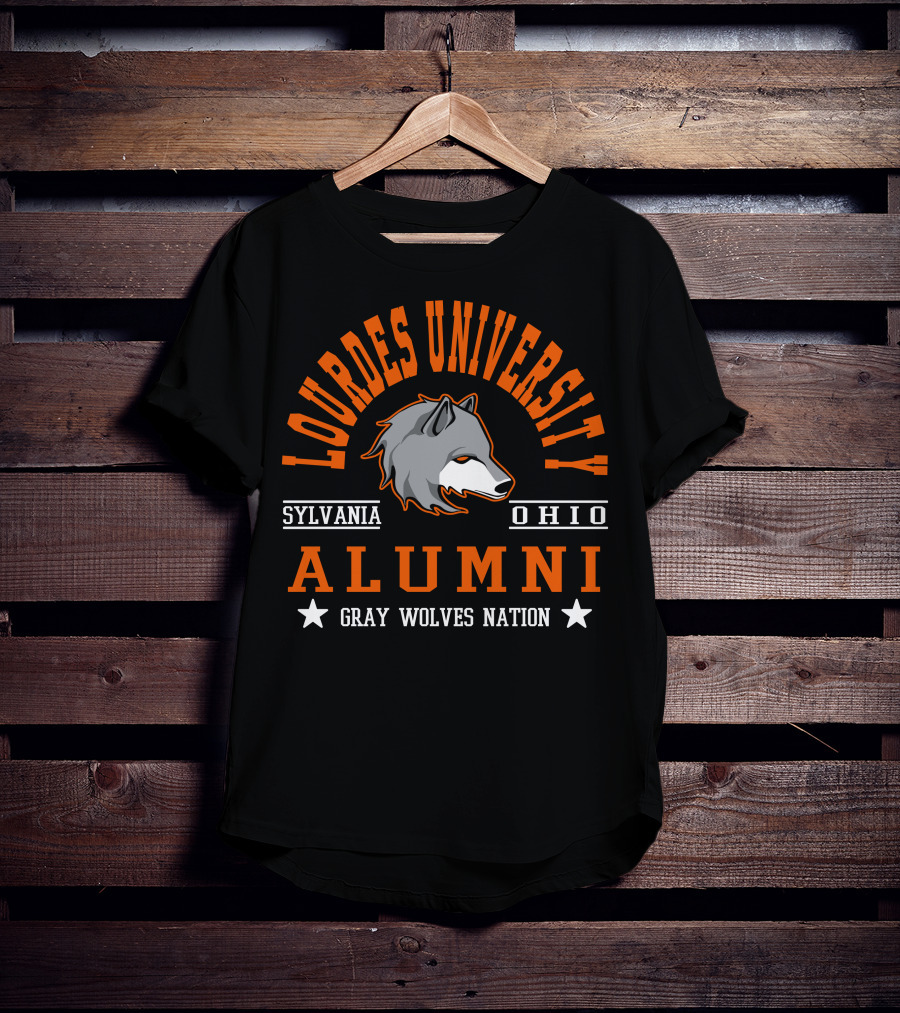 Lourdes University Alumni Gray Wolves Nation Sylvania Ohio T-Shirt