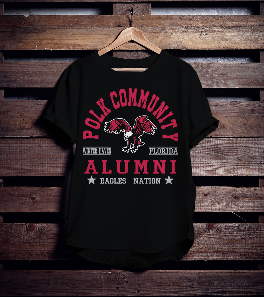 Polk Community Winter Haven Florida Alumni Eagles Nation T-Shirt