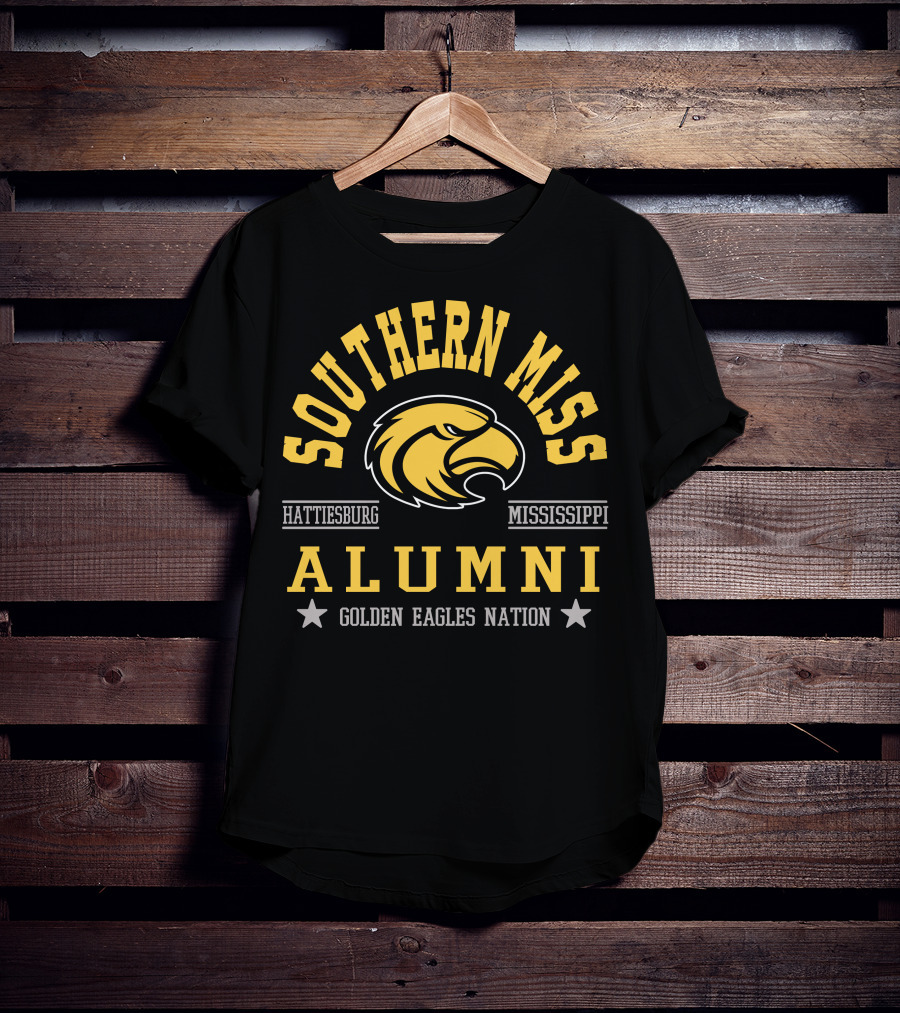 Southern Miss Alumni Golden Eagles Nation Hattiesburg Mississippi T-Shirt