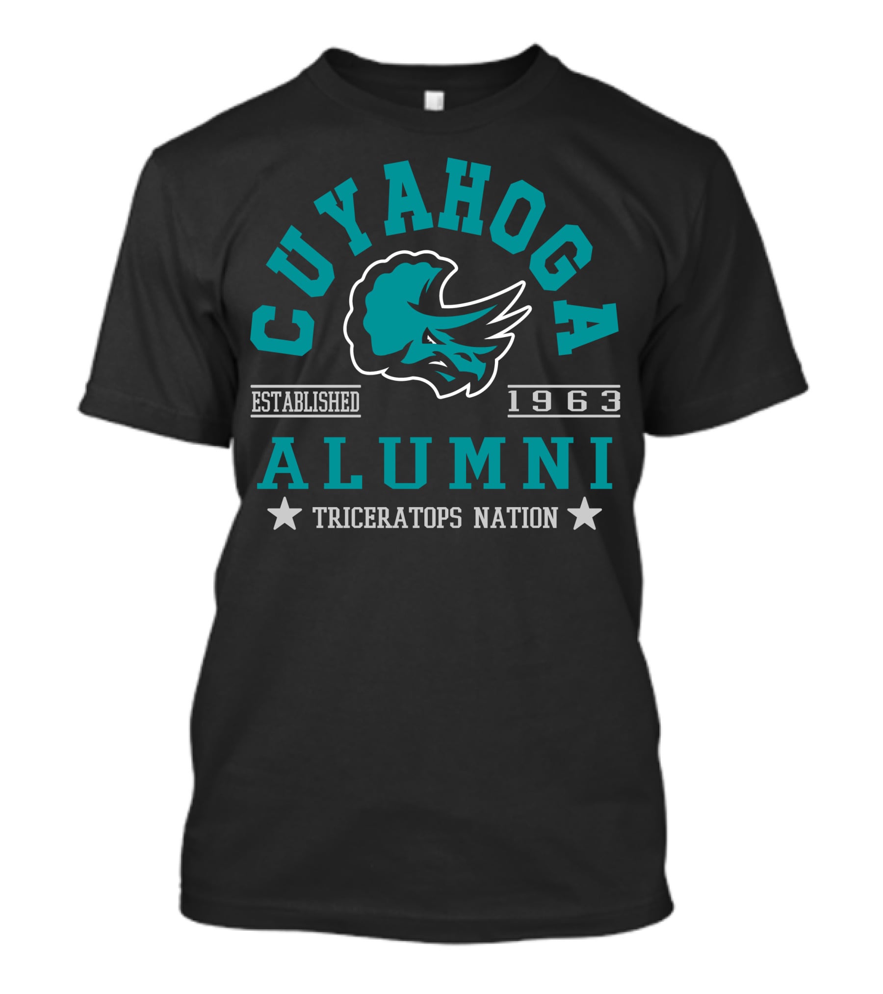 Cuyahoga Alumni Triceratops Nation Established 1963 T-Shirt