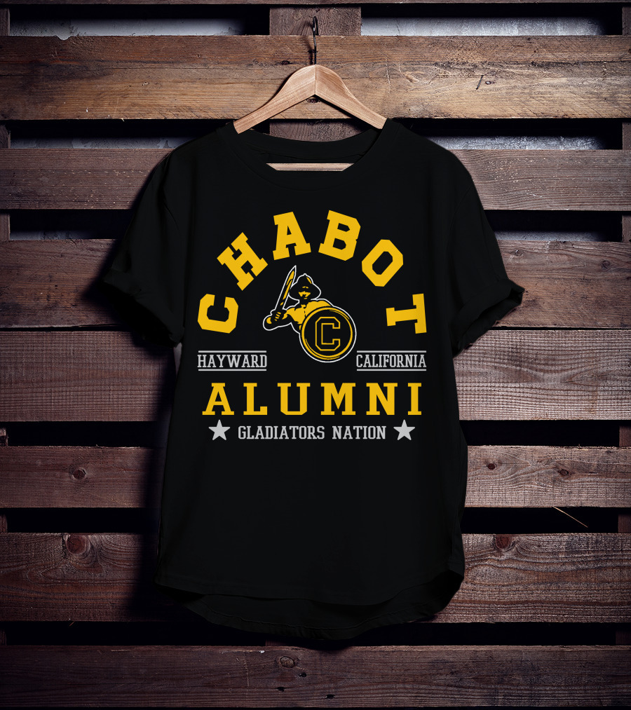 Chabot College Alumni Hayward California Gladiators Nation T-Shirt