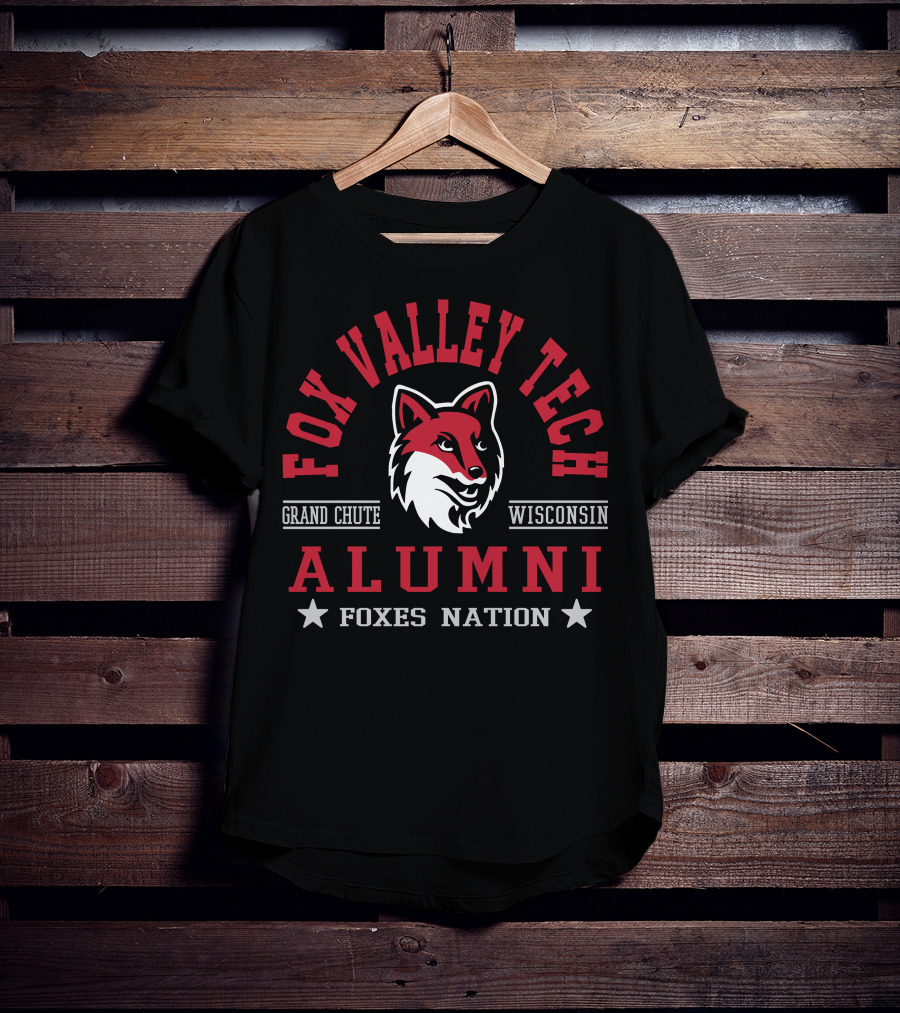 Fox Valley Tech Alumni Grand Chute Wisconsin Foxes Nation T-Shirt