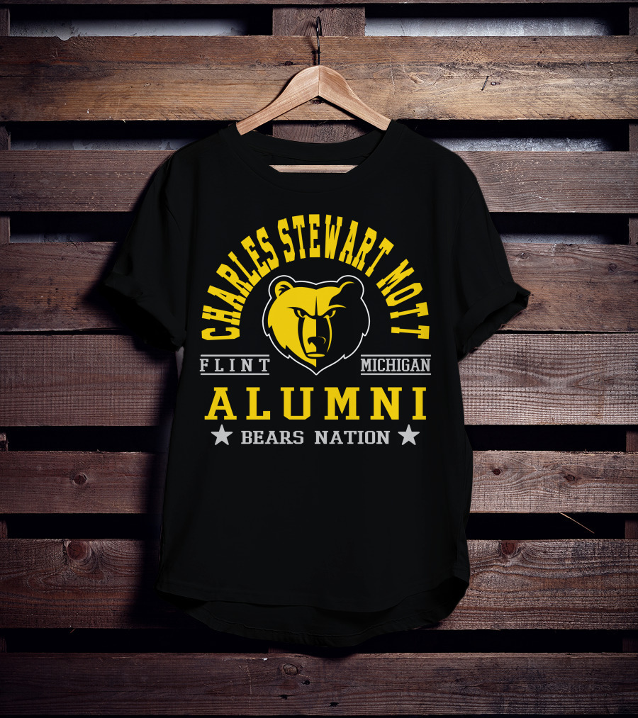 Charles Stewart Mott Flint Michigan Alumni Bears Nation T-Shirt