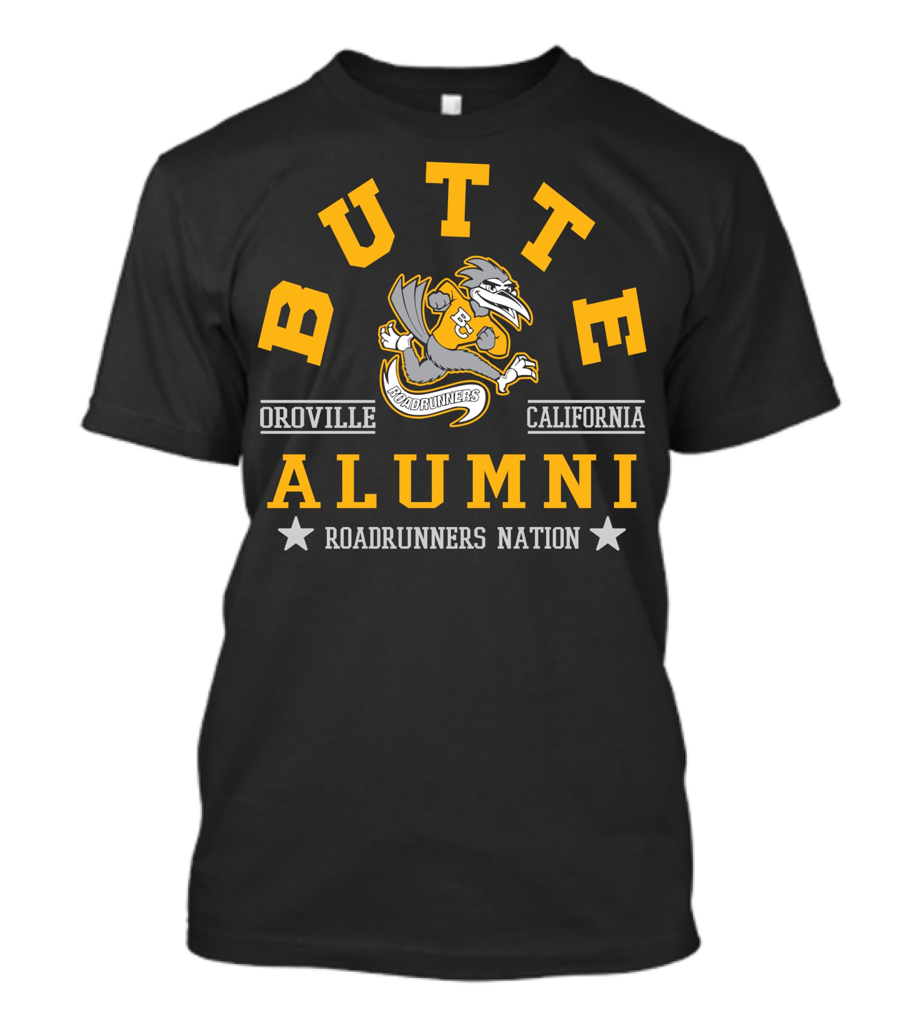 Butte College Alumni Roadrunners Nation Oroville California T-Shirt