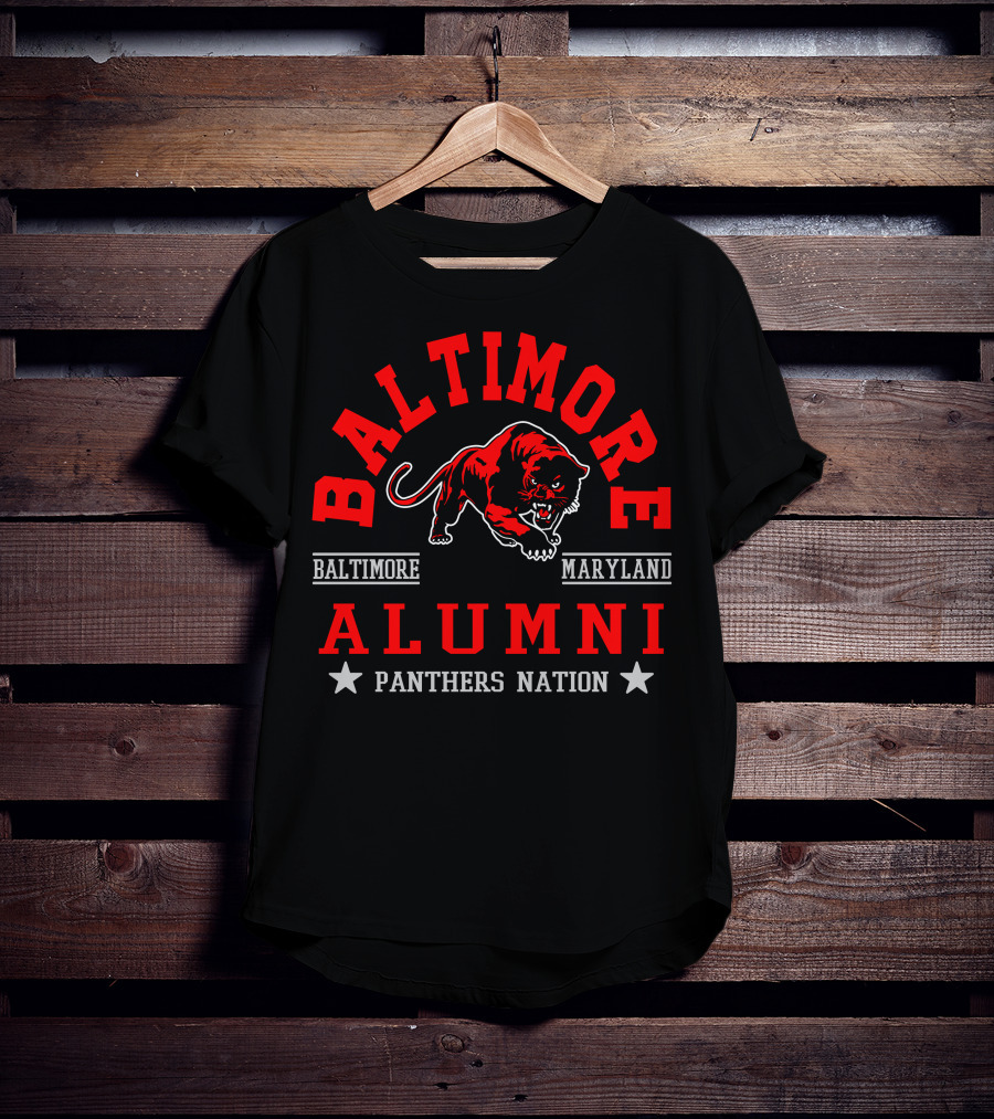 Baltimore Maryland Alumni Panthers Nation T-Shirt