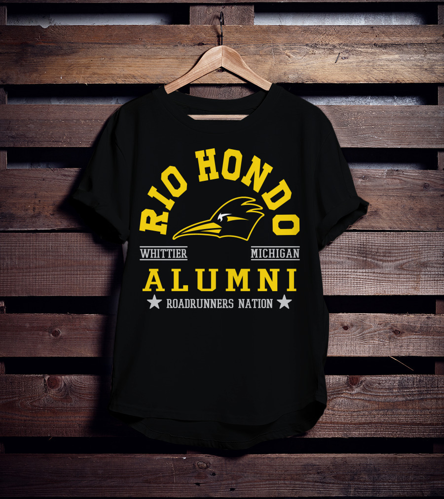 Rio Hondo Alumni Roadrunners Nation Whittier Michigan T-Shirt