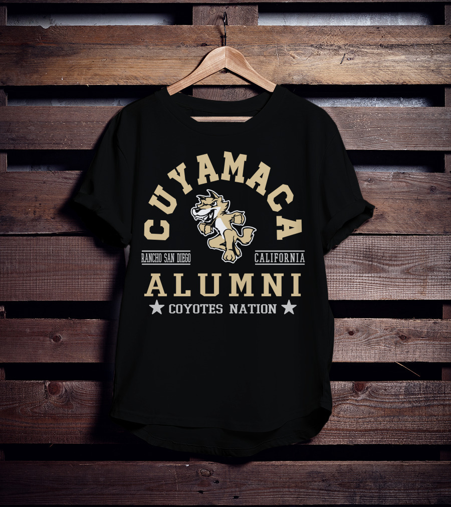 Cuyamaca Coyotes Alumni Rancho San Diego California Nation T-Shirt