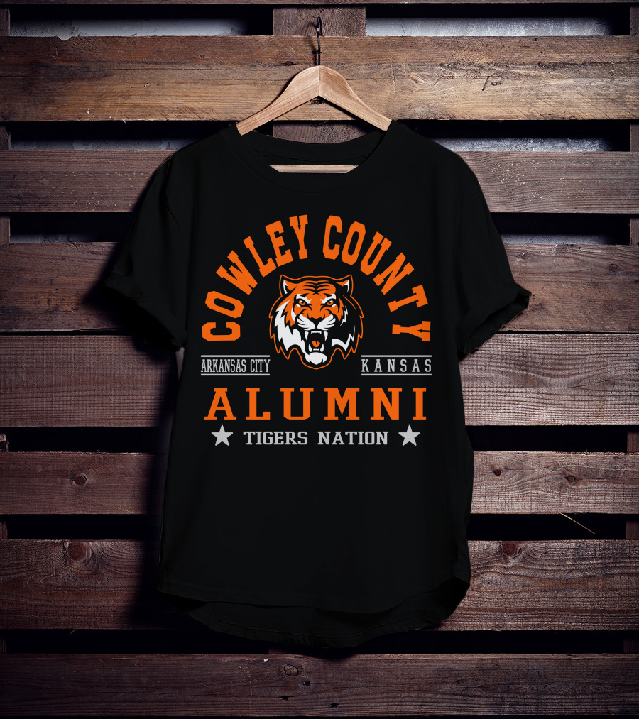 Cowley County Alumni Arkansas City Kansas Tigers Nation T-Shirt