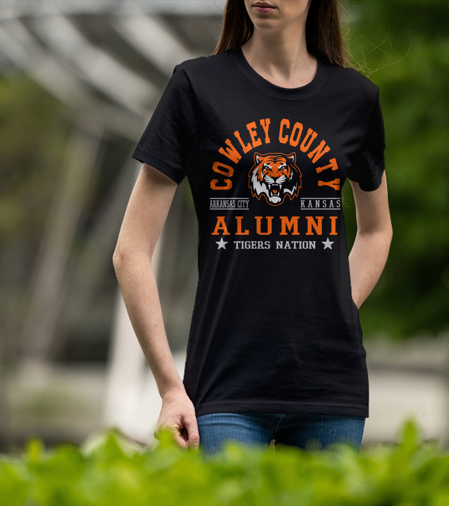Cowley County Alumni Arkansas City Kansas Tigers Nation T-Shirt