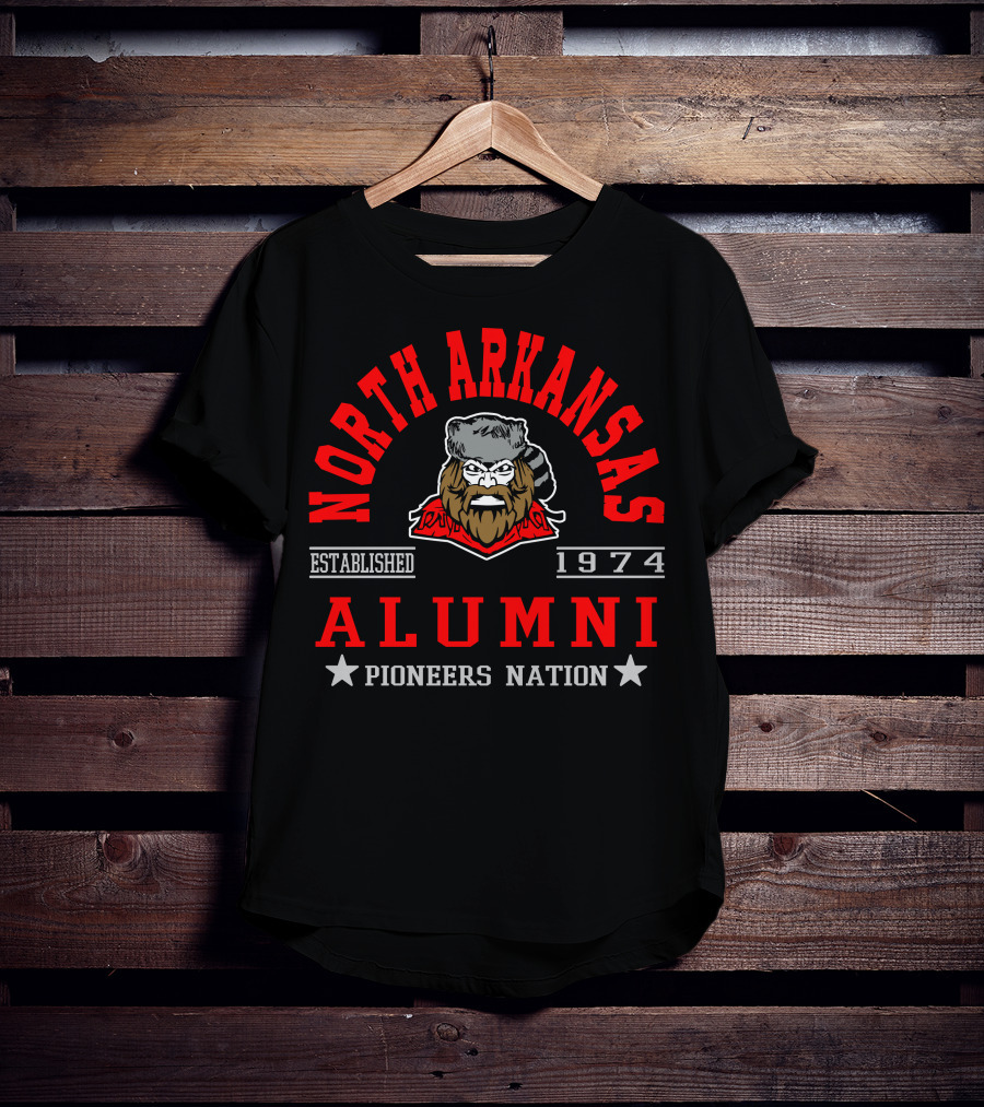 North Arkansas College Alumni Pioneers Nation Established 1974 T-Shirt