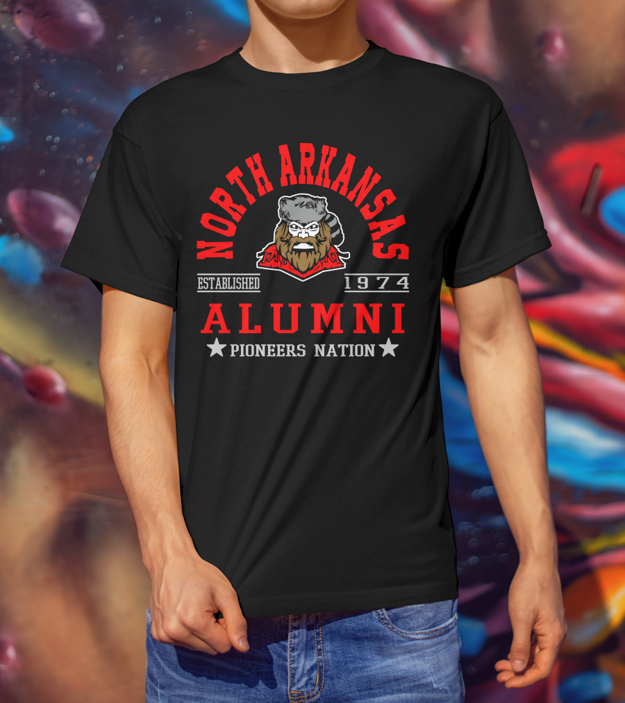 North Arkansas College Alumni Pioneers Nation Established 1974 T-Shirt
