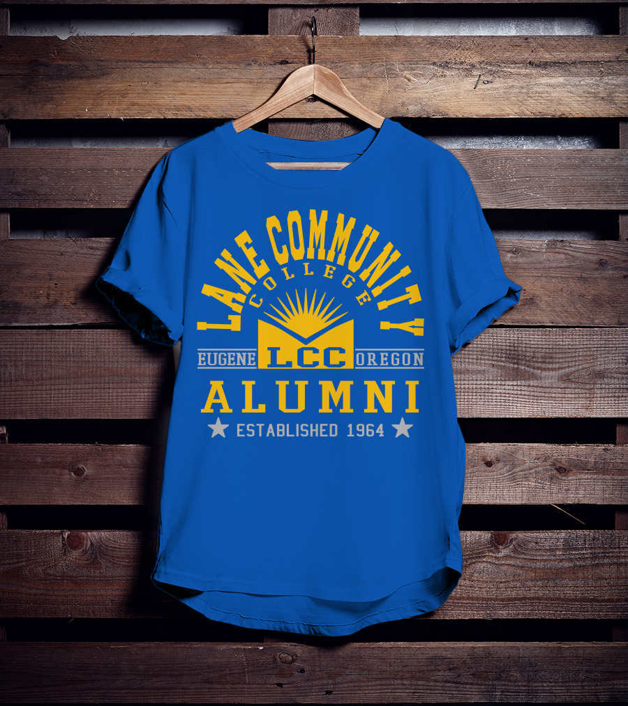 Lane Community College LCC Alumni Eugene Oregon Established 1964 T-Shirt