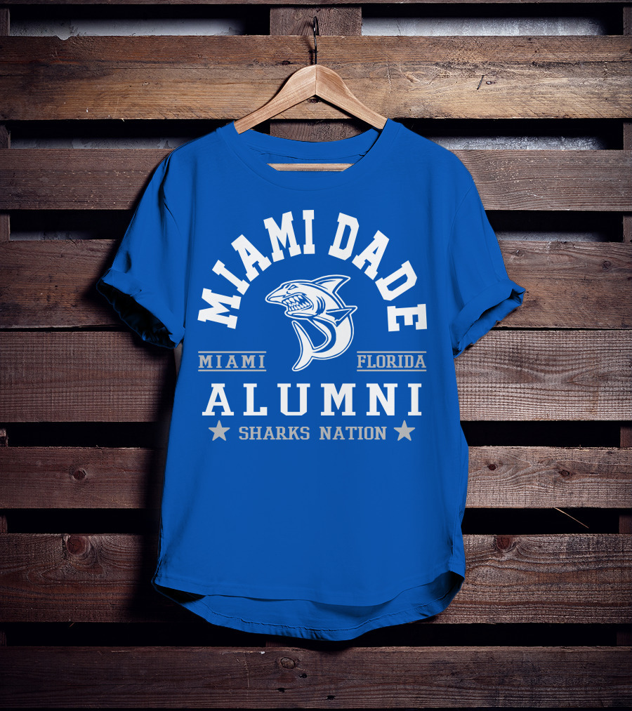 Miami Dade Florida Alumni Sharks Nation T-Shirt