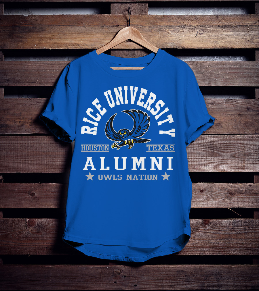 Rice University Houston Texas Alumni Owls Nation T-Shirt