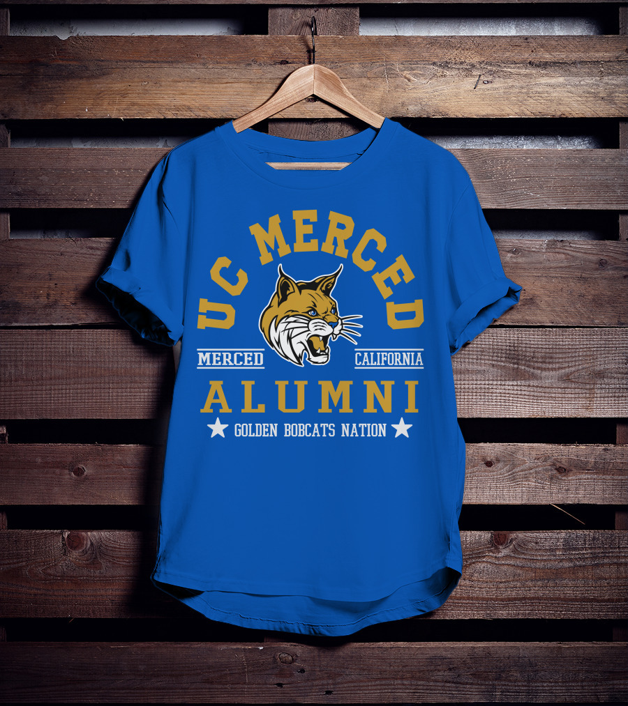 UC Merced Alumni Golden Bobcats Nation Merced California T-Shirt