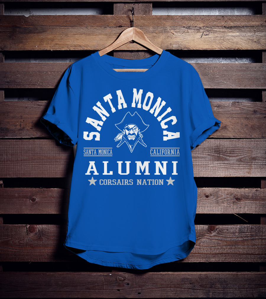 Santa Monica California Alumni Corsairs Nation T-Shirt