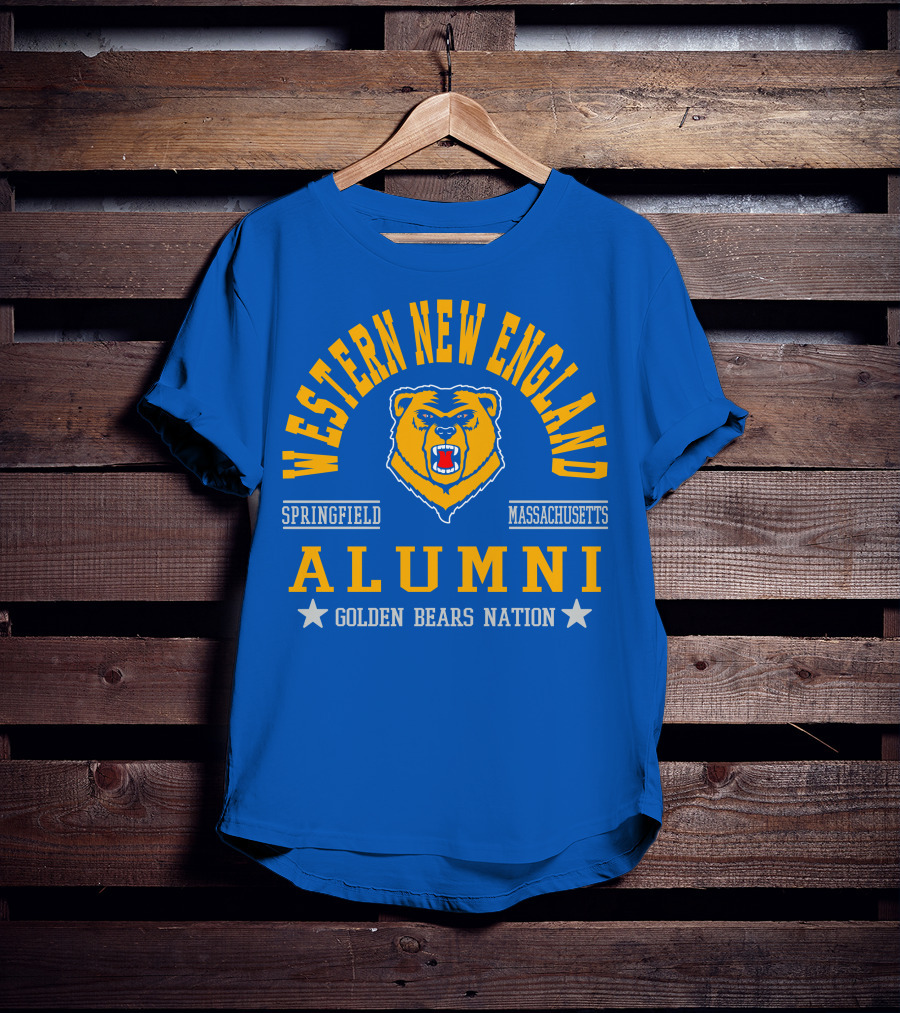 Western New England Alumni Springfield Massachusetts Golden Bears Nation T-Shirt