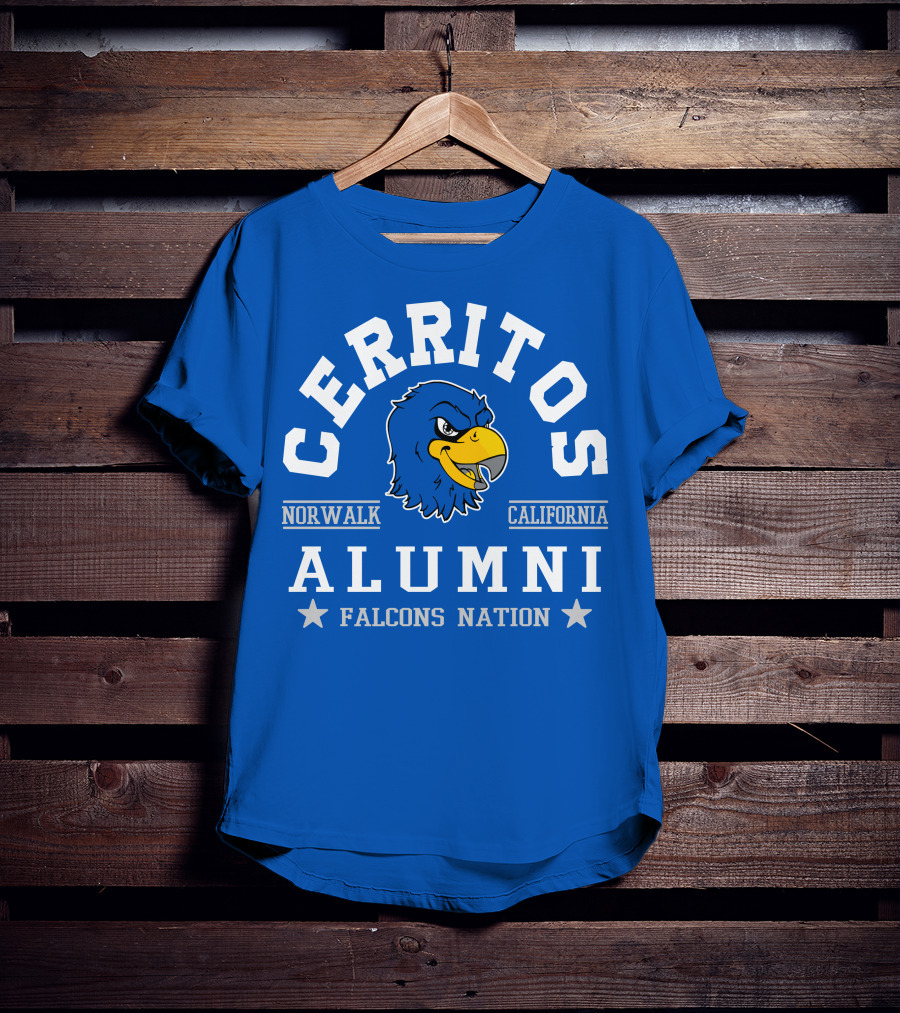 Cerritos Norwalk California Alumni Falcons Nation T-Shirt