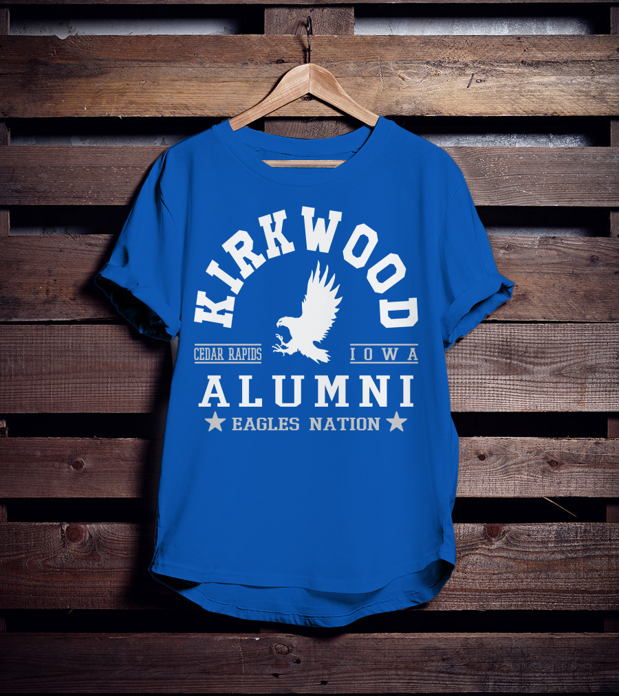 Kirkwood Cedar Rapids Iowa Alumni Eagles Nation T-Shirt