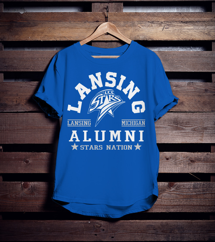 Lansing Michigan LCC Stars Alumni Stars Nation T-Shirt