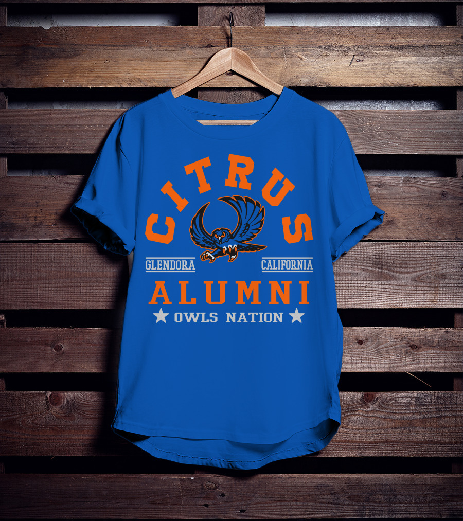 Citrus Alumni Owls Nation Glendora California T-Shirt