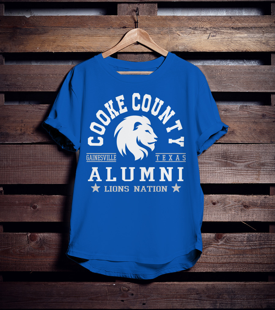 Cooke County College Alumni Gainesville Texas Lions Nation T-Shirt
