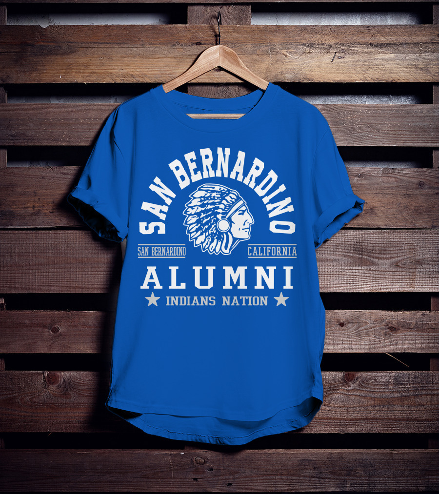 San Bernardino California Alumni Indians Nation T-Shirt