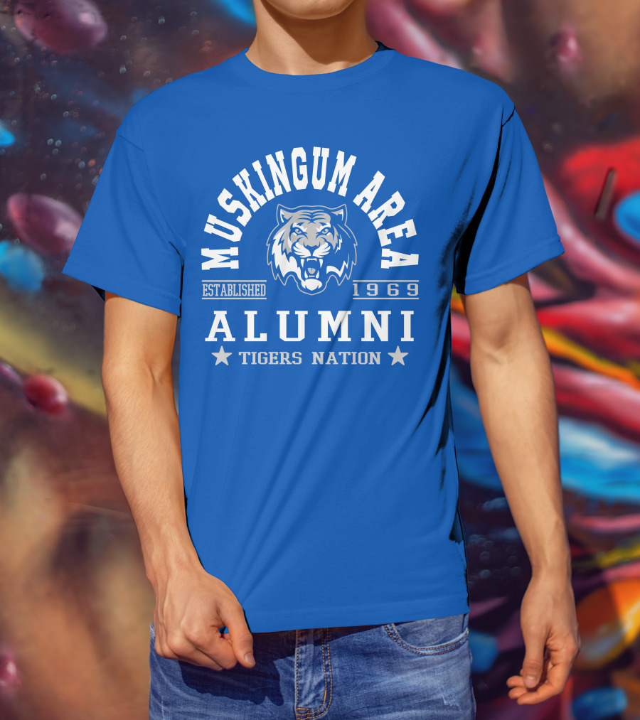 Muskingum Area Alumni Tigers Nation Established 1969 T-Shirt
