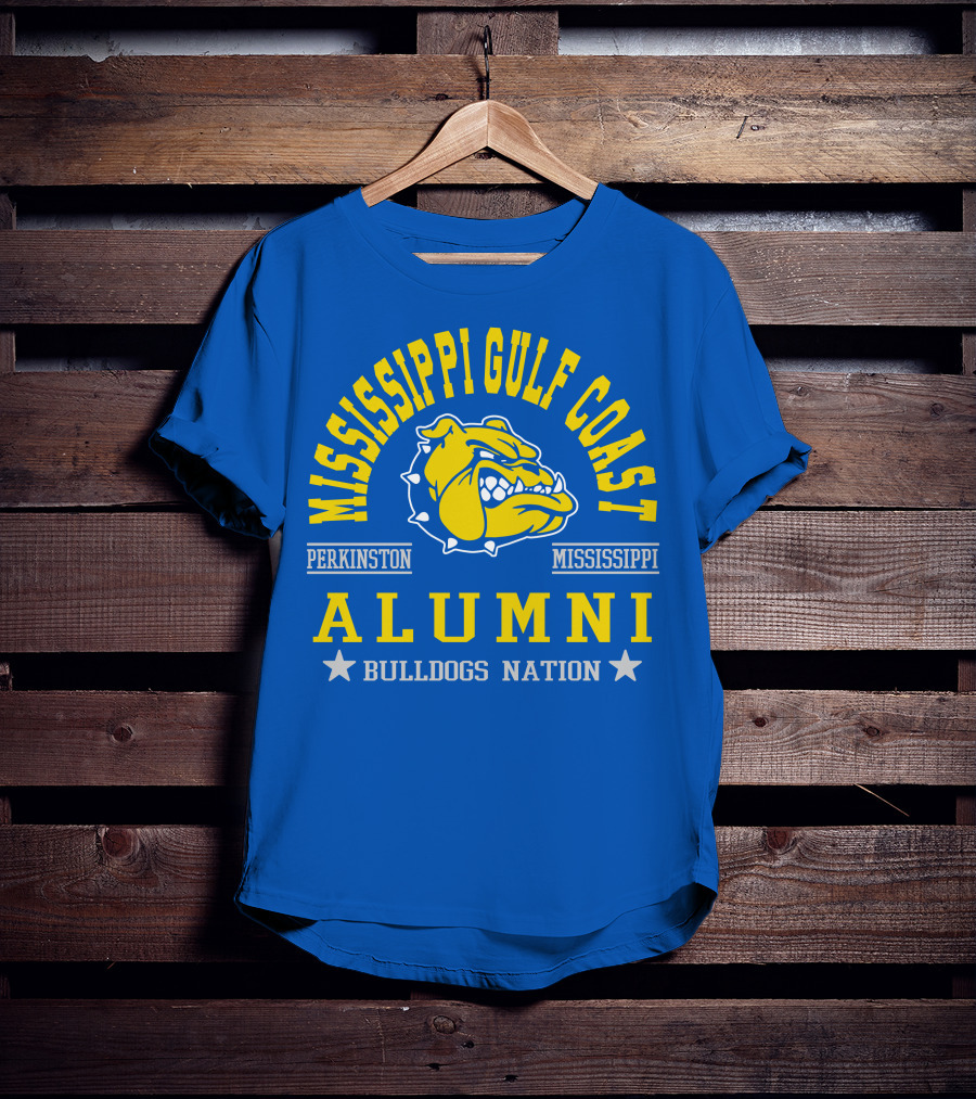 Mississippi Gulf Coast Alumni Bulldogs Nation Perkinston Mississippi T-Shirt