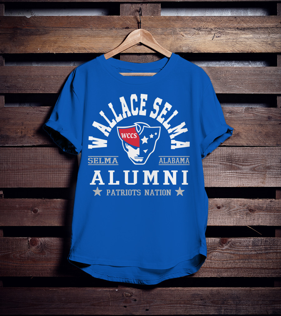 Wallace Selma Alabama Alumni Patriots Nation WCCS T-Shirt