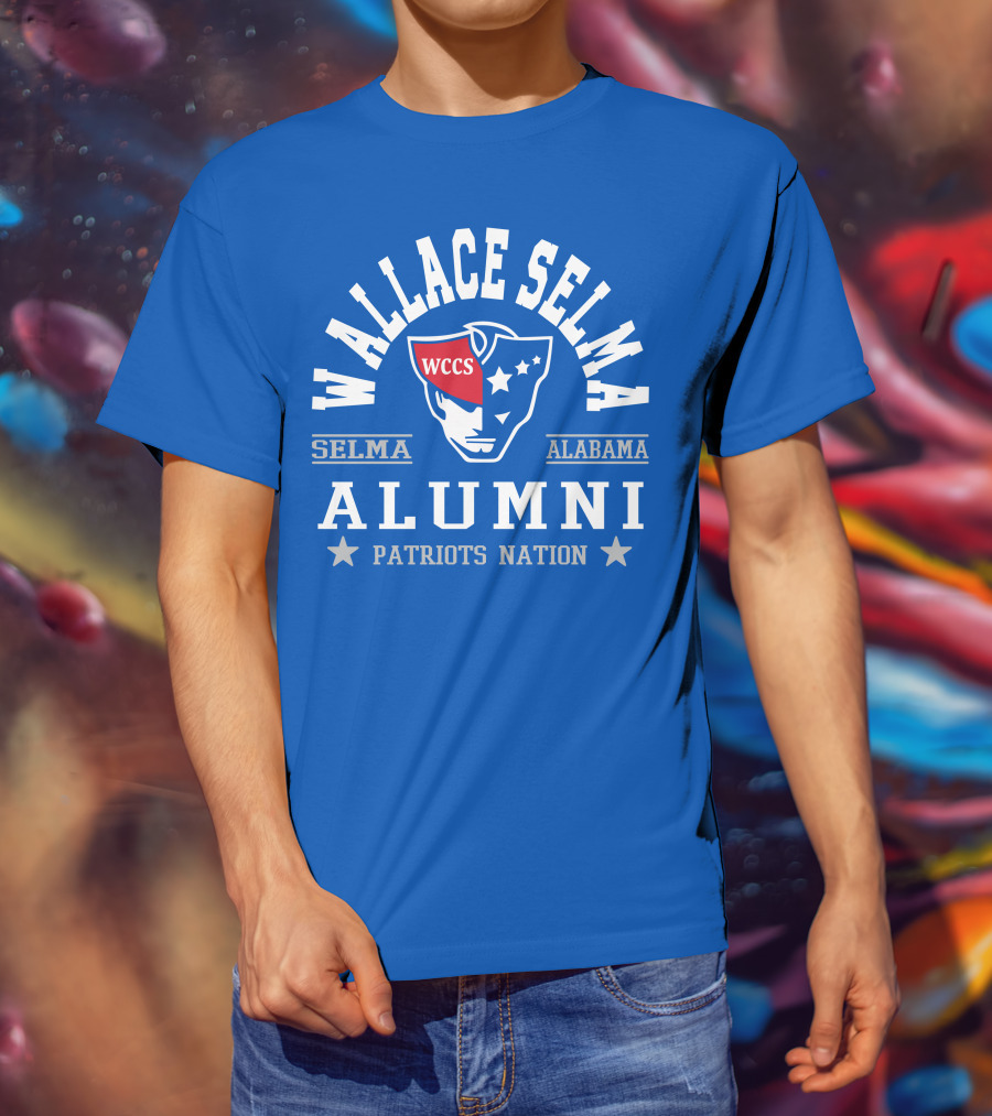 Wallace Selma Alabama Alumni Patriots Nation WCCS T-Shirt
