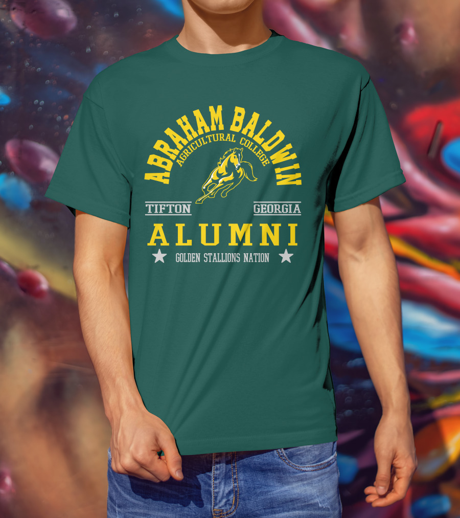 Abraham Baldwin Agricultural College Tifton Georgia Alumni Golden Stallions Nation T-Shirt