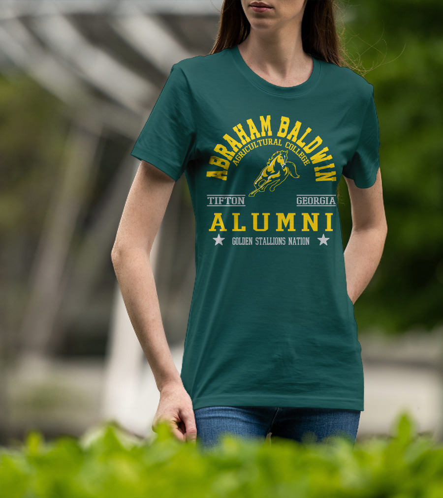Abraham Baldwin Agricultural College Tifton Georgia Alumni Golden Stallions Nation T-Shirt