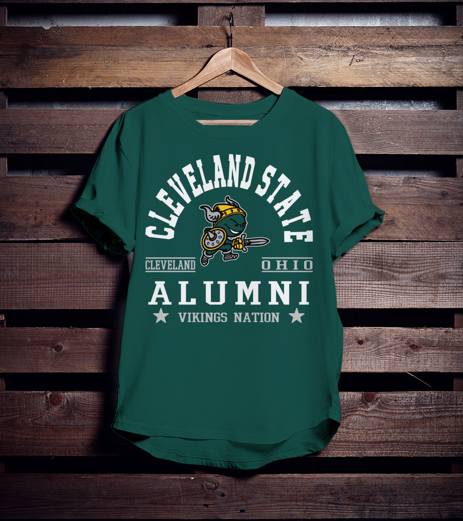 Cleveland State University Ohio Alumni Vikings Nation T-Shirt