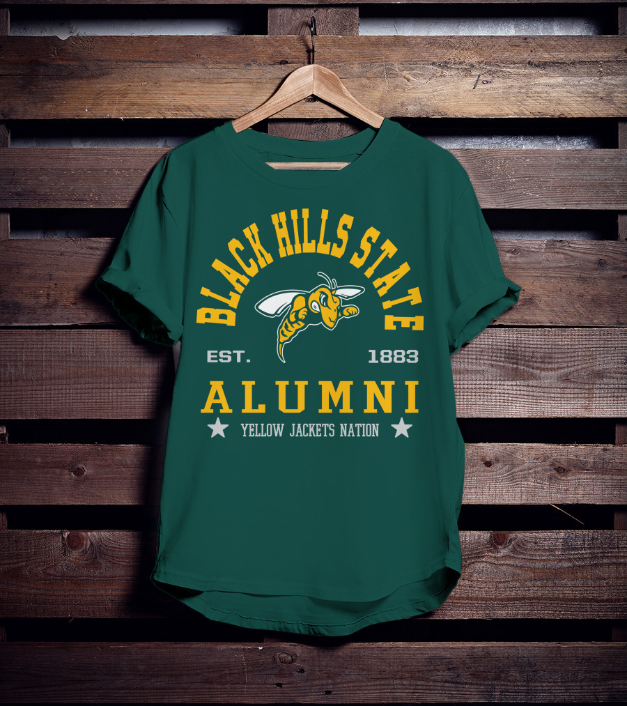 Black Hills State Alumni Yellow Jackets Nation Est. 1883 T-Shirt