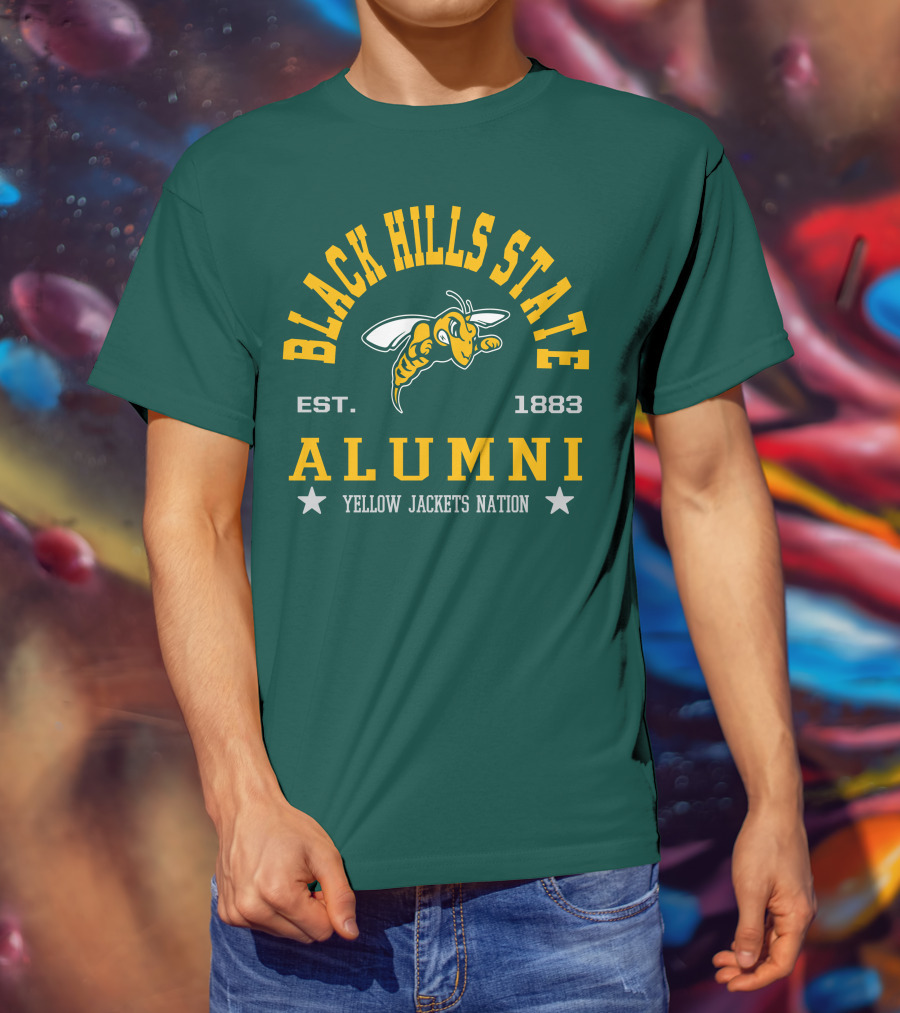 Black Hills State Alumni Yellow Jackets Nation Est. 1883 T-Shirt