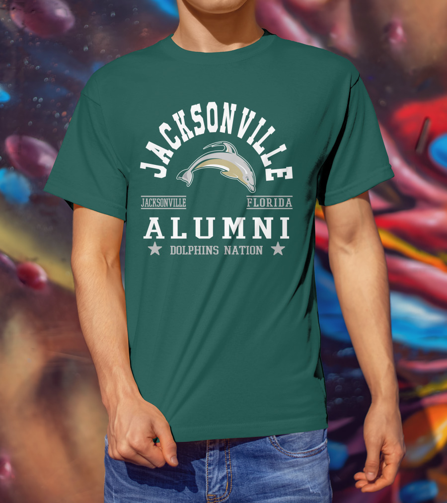 Jacksonville Florida Alumni Dolphins Nation T-Shirt