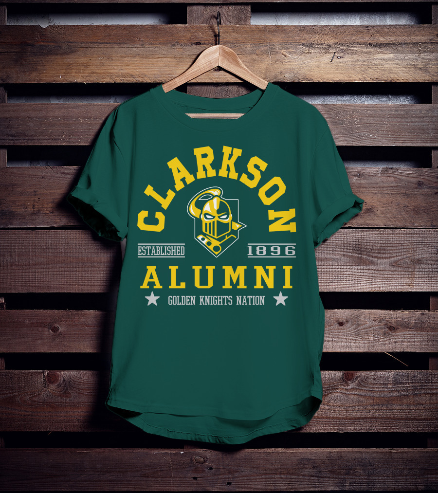 Clarkson Alumni Established 1896 Golden Knights Nation T-Shirt