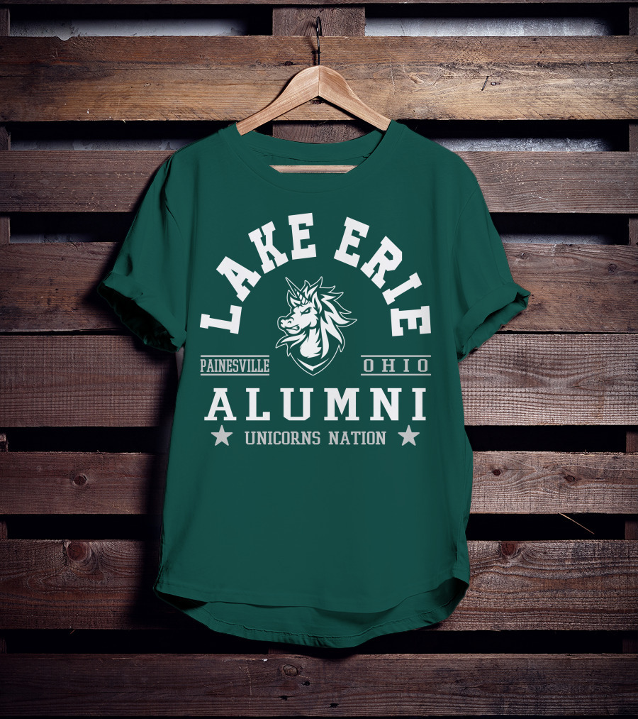 Lake Erie Alumni Painesville Ohio Unicorns Nation T-Shirt
