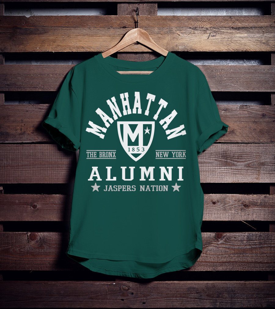 Manhattan 1853 The Bronx New York Alumni Jaspers Nation T-Shirt