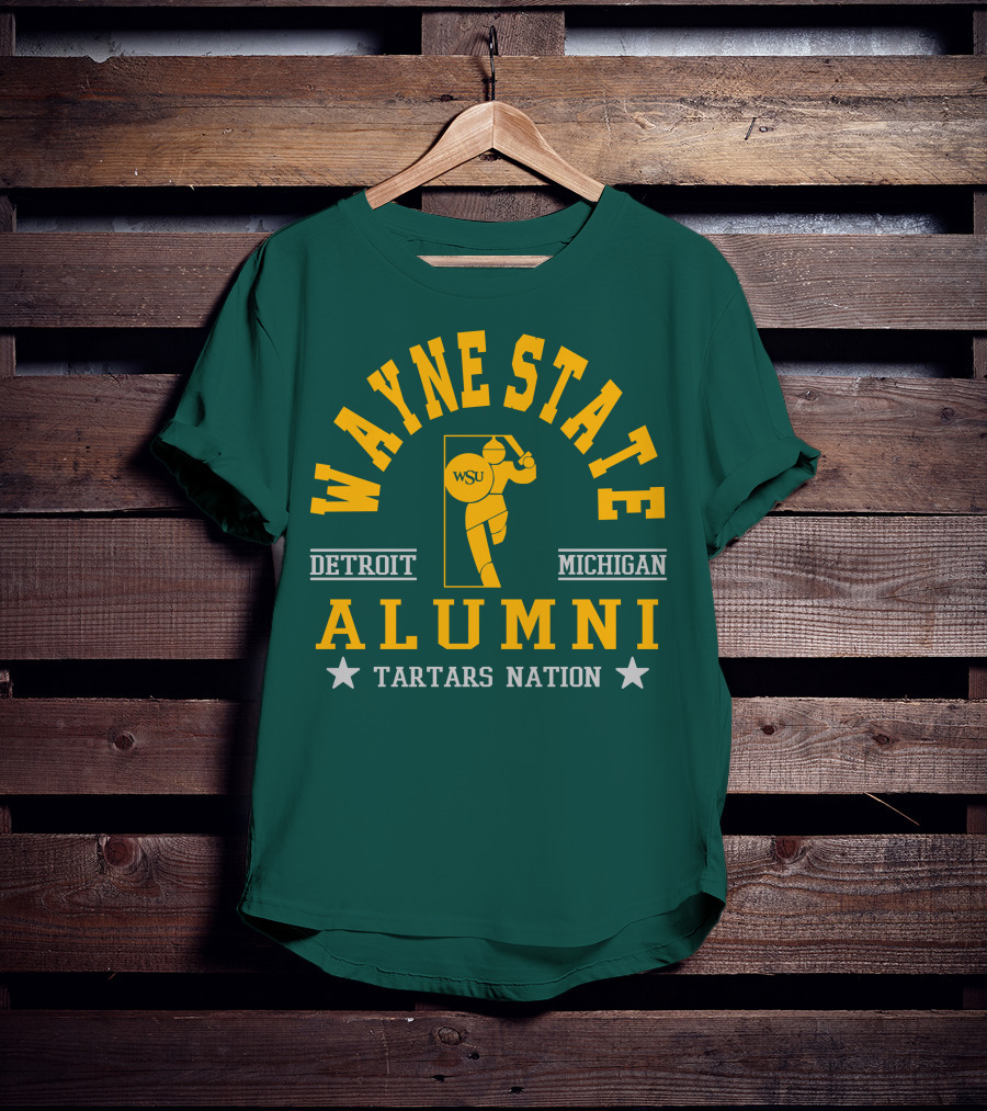 Wayne State Alumni Detroit Michigan Tartars Nation T-Shirt