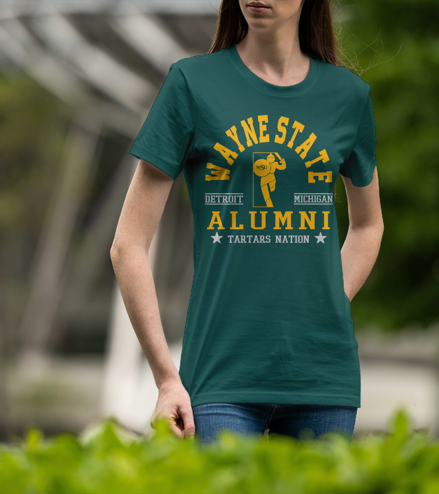 Wayne State Alumni Detroit Michigan Tartars Nation T-Shirt
