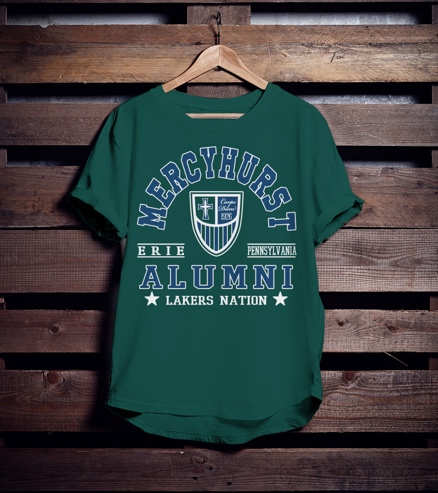 Mercyhurst Alumni Erie Pennsylvania Carpe Diem 1926 Lakers Nation T-Shirt