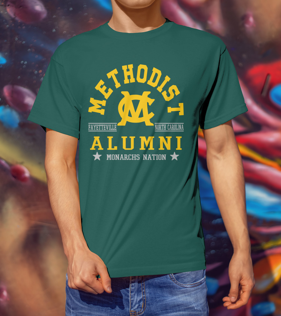 Methodist Alumni Monarchs Nation Fayetteville North Carolina T-Shirt