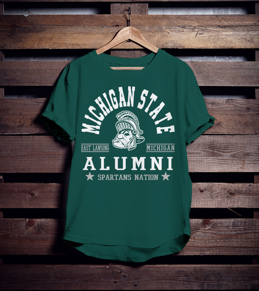 Michigan State University Alumni Spartans Nation East Lansing Michigan T-Shirt