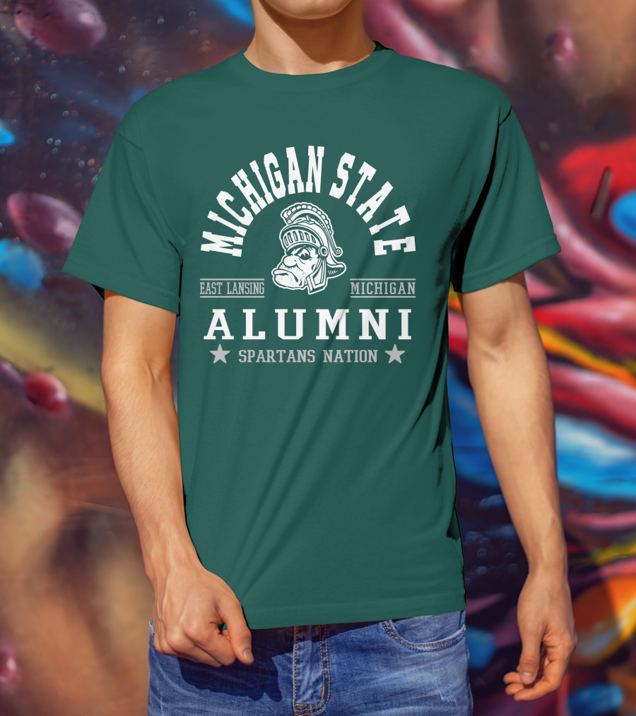 Michigan State University Alumni Spartans Nation East Lansing Michigan T-Shirt