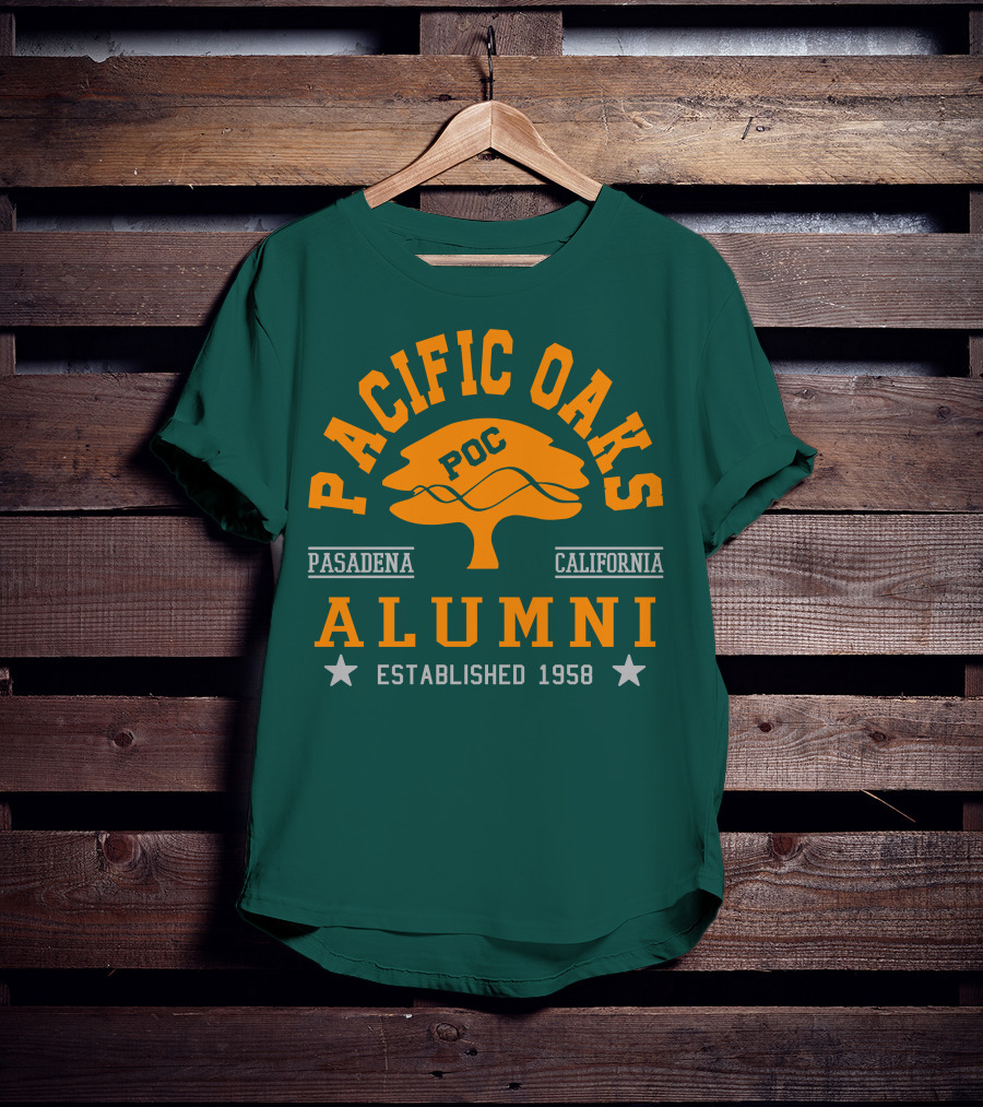 Pacific Oaks POC Alumni Pasadena California Established 1958 T-Shirt