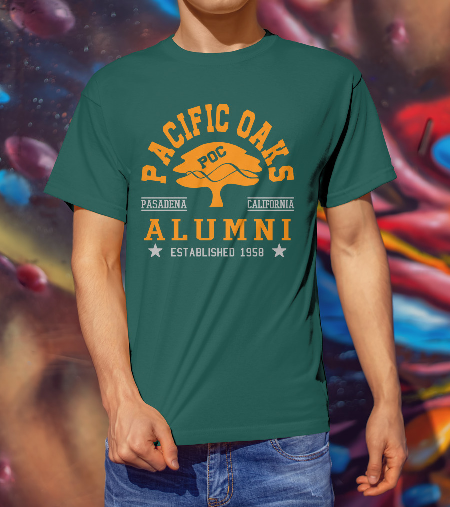 Pacific Oaks POC Alumni Pasadena California Established 1958 T-Shirt